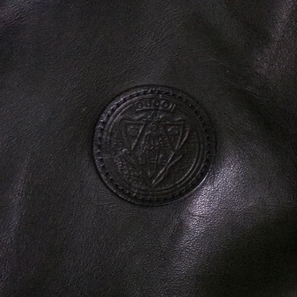 Gucci leather jacket made in Italy
